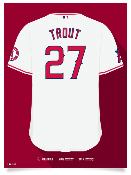 Angels Mike Trout Jersey Print