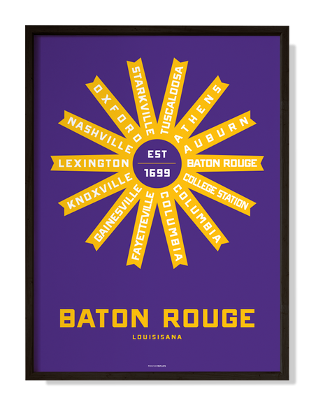Baton Rouge, Louisiana Print