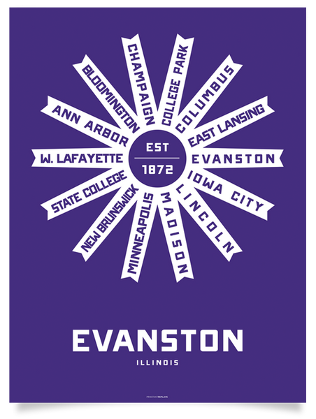 Evanston, Illinois Print