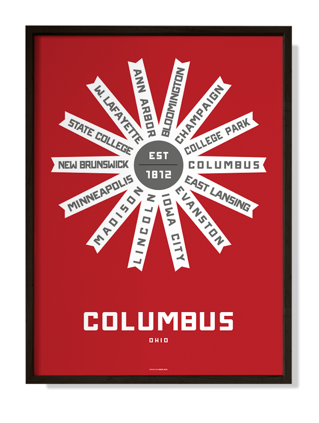 Columbus, Ohio Print
