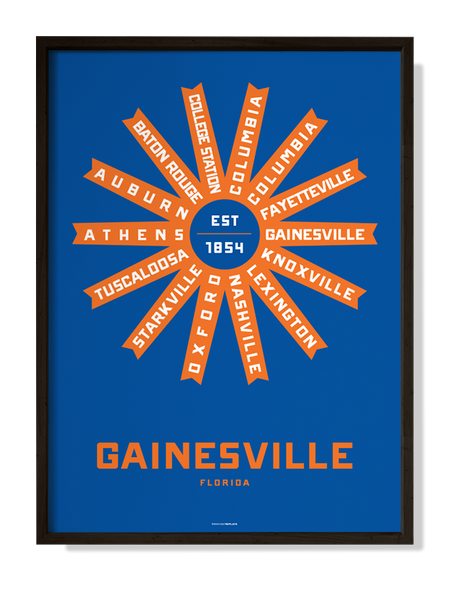 Gainesville, Florida Print