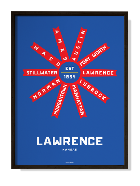Lawrence, Kansas Print