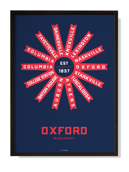 Oxford, Mississippi Print