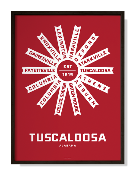Tuscaloosa, Alabama Print