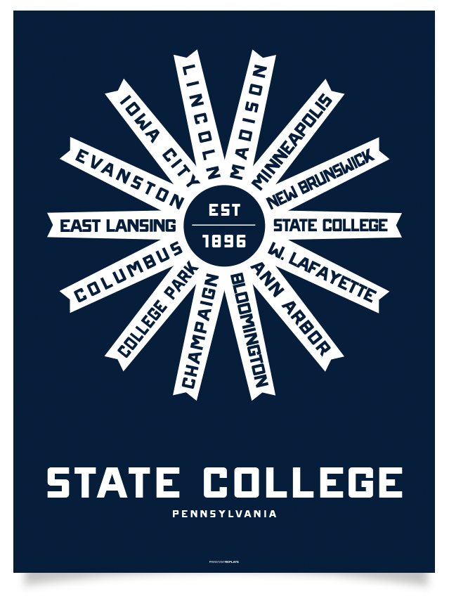 State College, Pennsylvania Print