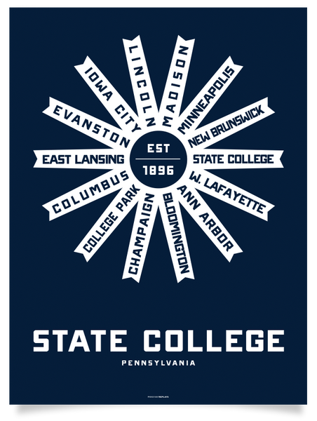 State College, Pennsylvania Print
